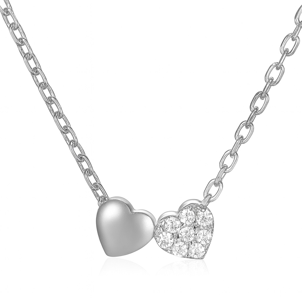Collier argent rh, oz
