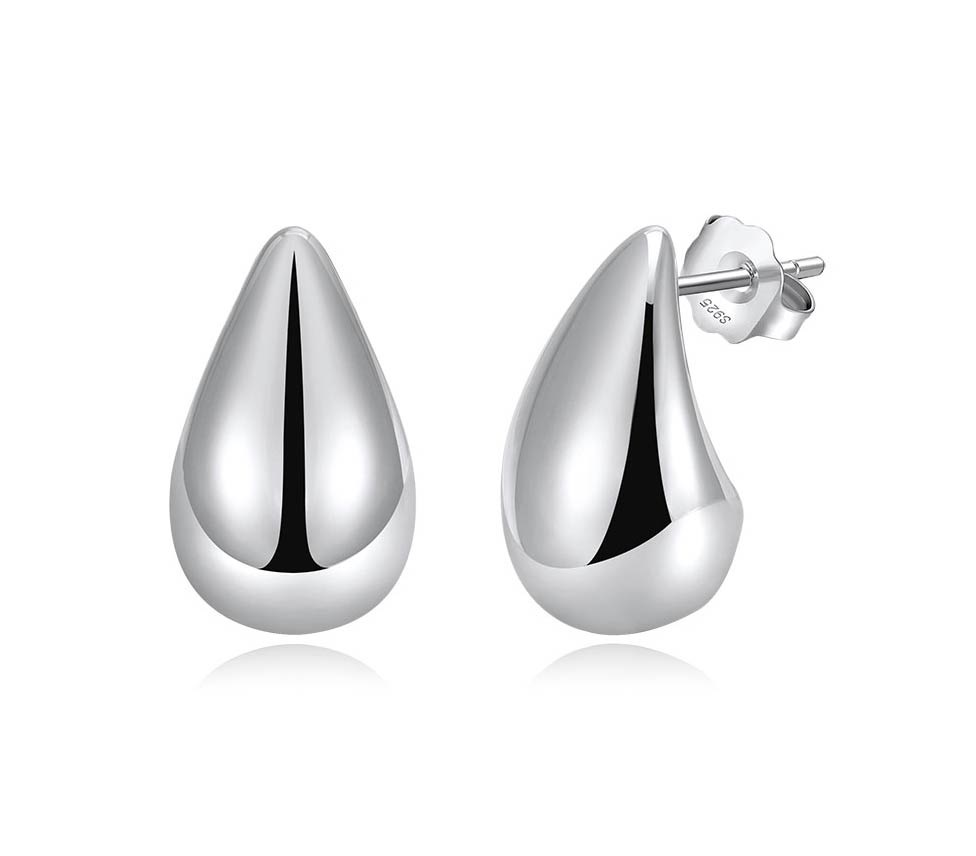 Boucles d'oreilles argent rh, BO RH