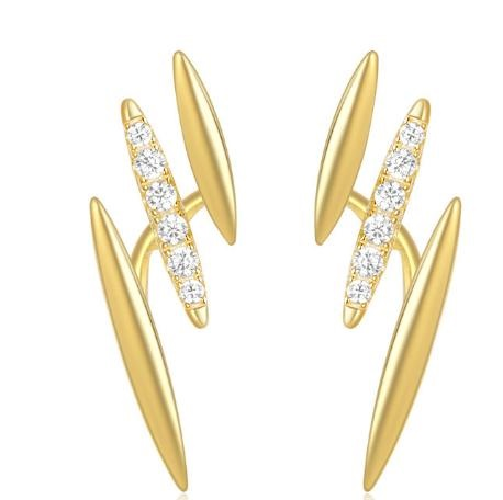 Boucles d'oreilles argent rh, BO OZ