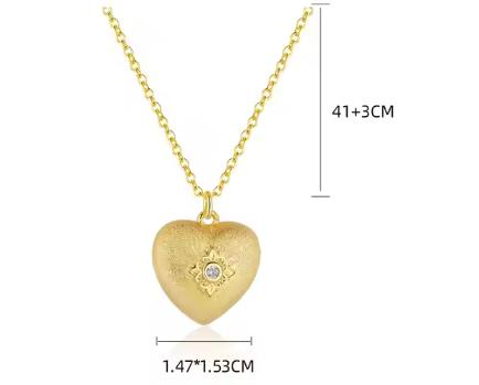 Collier argent rh, oz