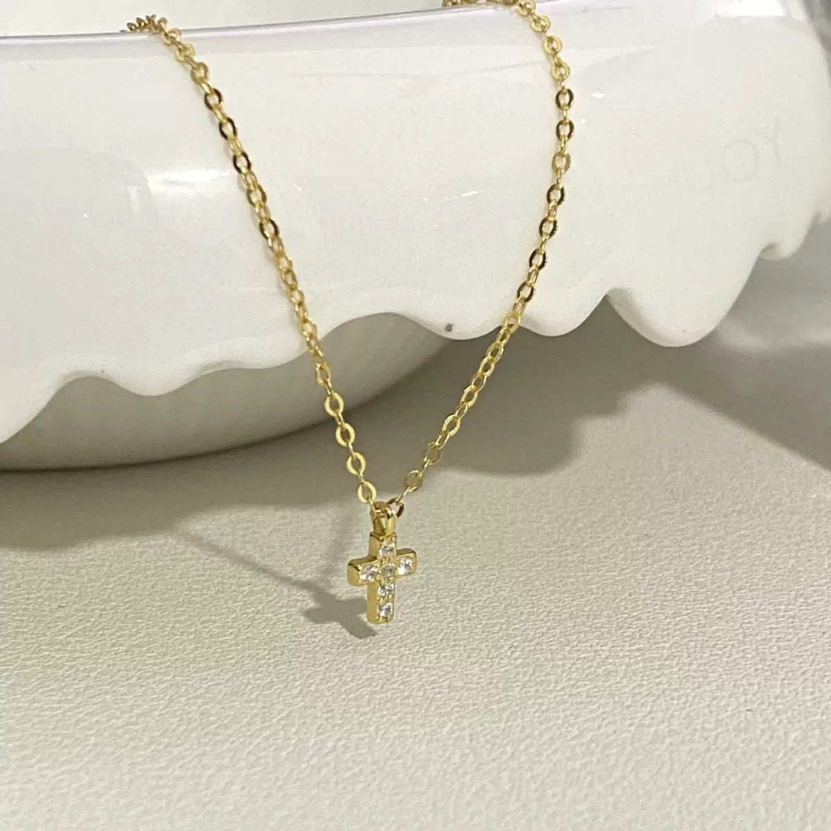 COLLIER AGT GOLD OZ CROIX PM
