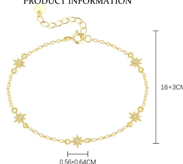 Bracelet argent rh, oz