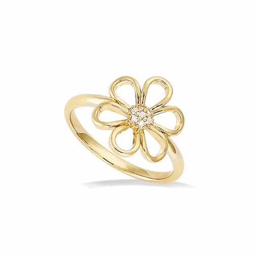 Bague en plaqué or – 12EC1090CZ