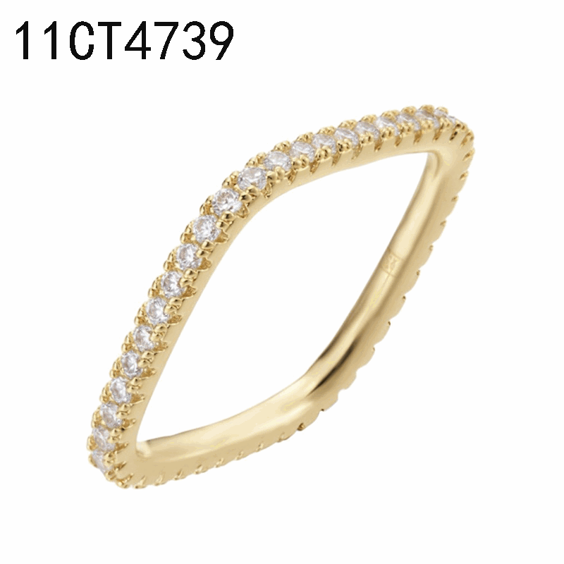 Bague en plaqué or – 12EC1140CZ
