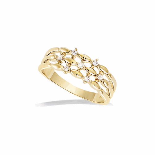 Bague en plaqué or – 12ED0050CZ