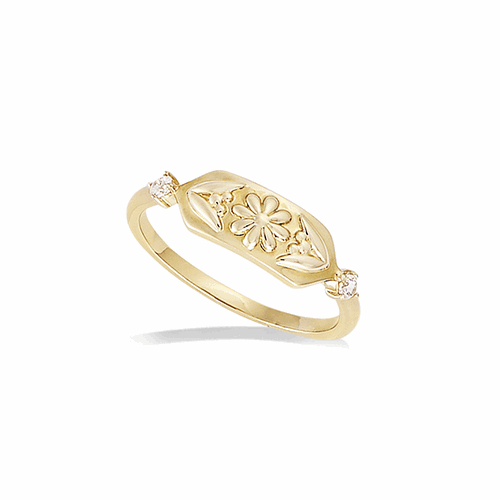 Bague en plaqué or – 12ED1260CZ