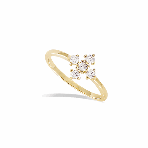 Bague en plaqué or – 12ED1300CZ