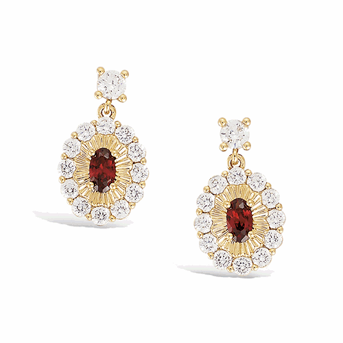 Boucles d’oreilles en plaqué or – 22ED0200SG