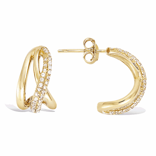 Boucles d’oreilles en plaqué or – 22ED0830CZ