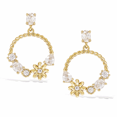 Boucles d’oreilles en plaqué or – 22ED0890CZ
