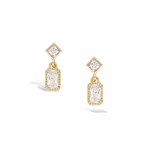 Boucles d’oreilles en plaqué or – 22ED1550CZ