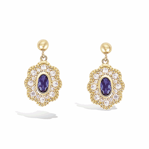 Boucles d’oreilles en plaqué or – 22ED1770TZ