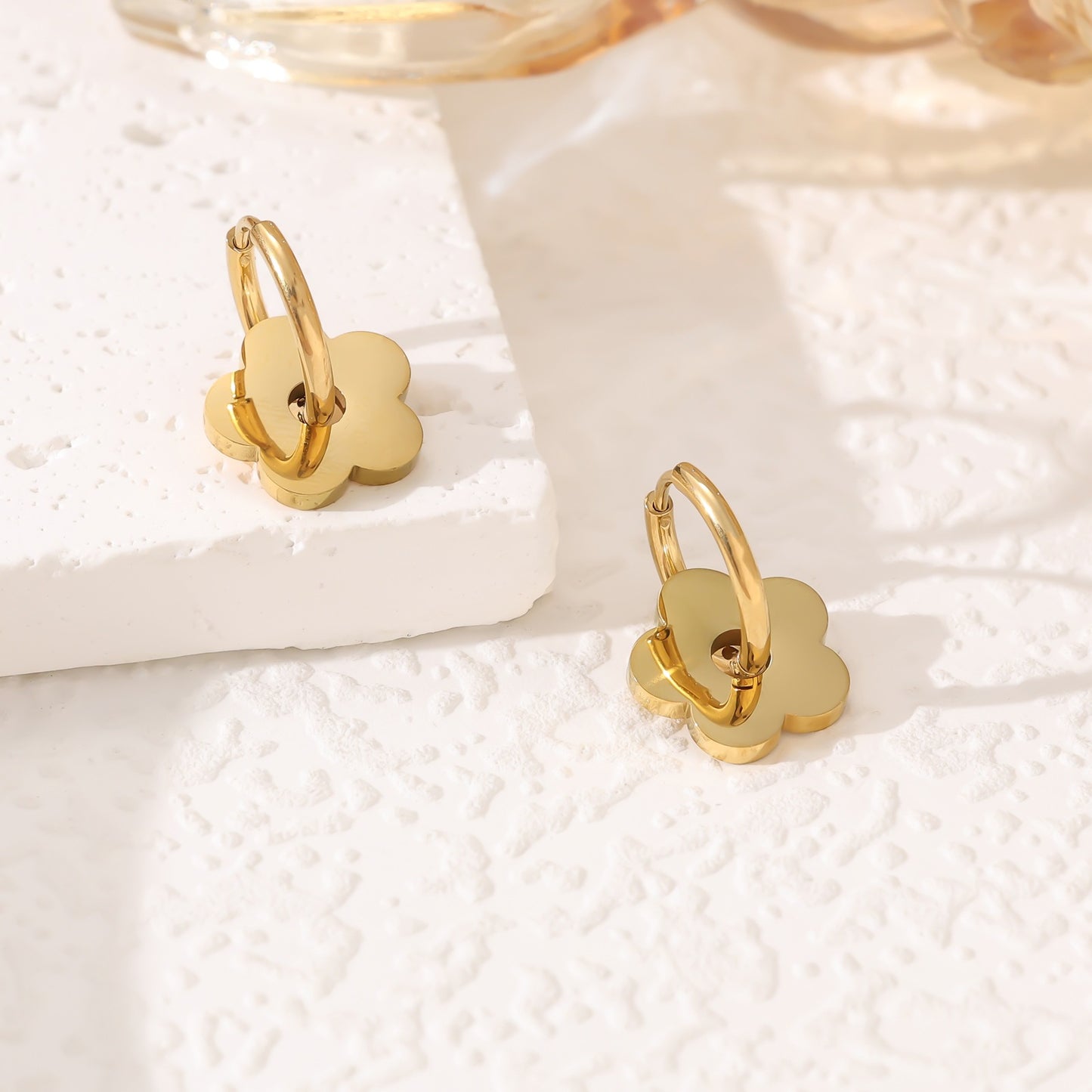 Boucles d’oreilles en acier gold – 5120683