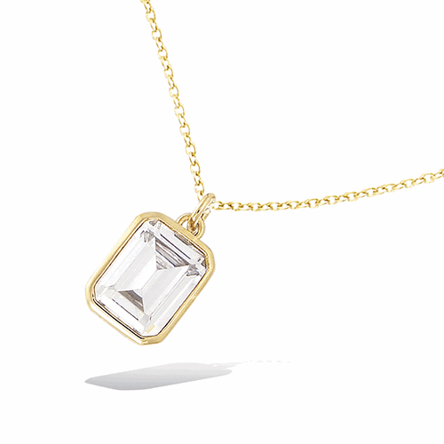 Pendentif en plaqué or – 62ED1560CZ