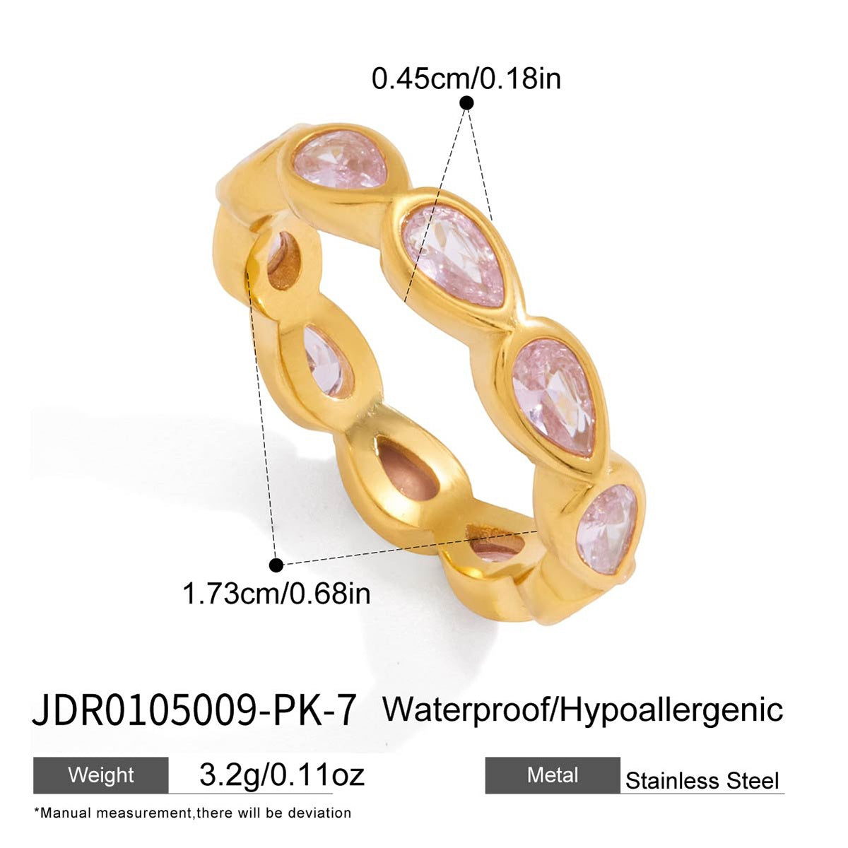 Bague en acier – BG0105009-PK-7