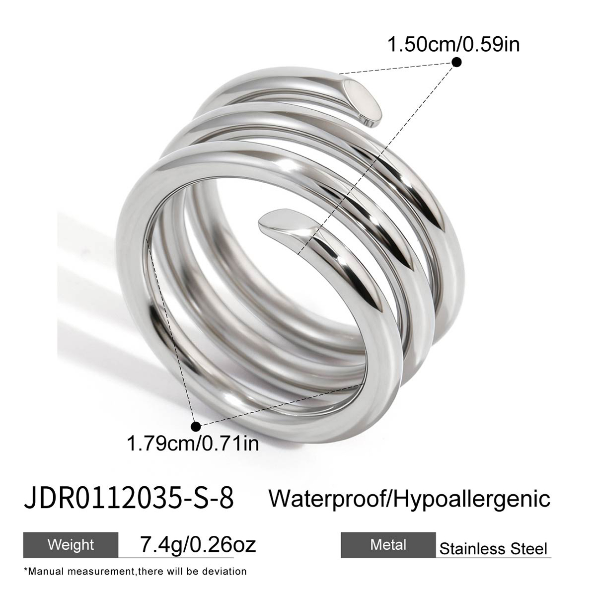 Bague en acier – BG0112035-S-8