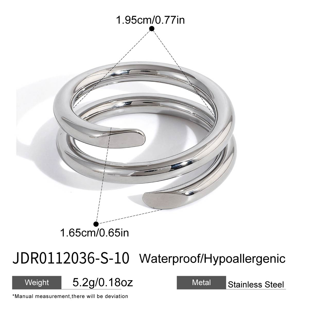 Bague en acier – BG0112036-S-10