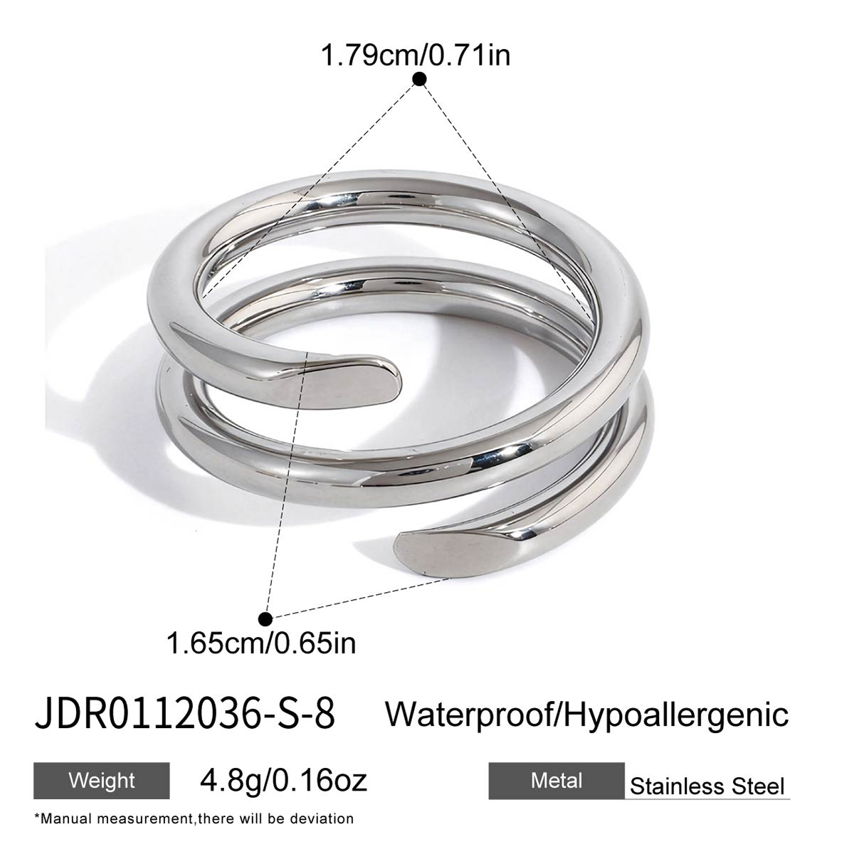 Bague en acier – BG0112036-S-8