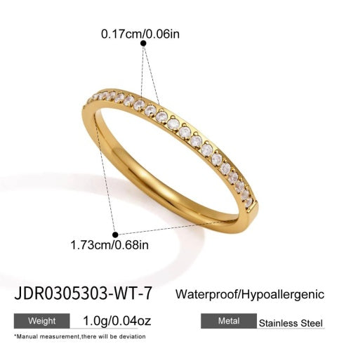Bague en acier – BG0305303-WT-7