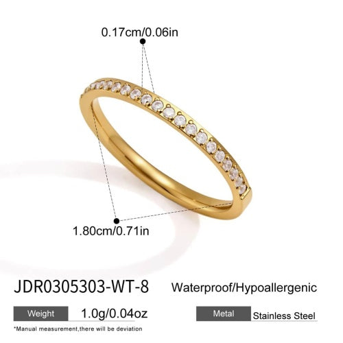 Bague en acier – BG0305303-WT-8