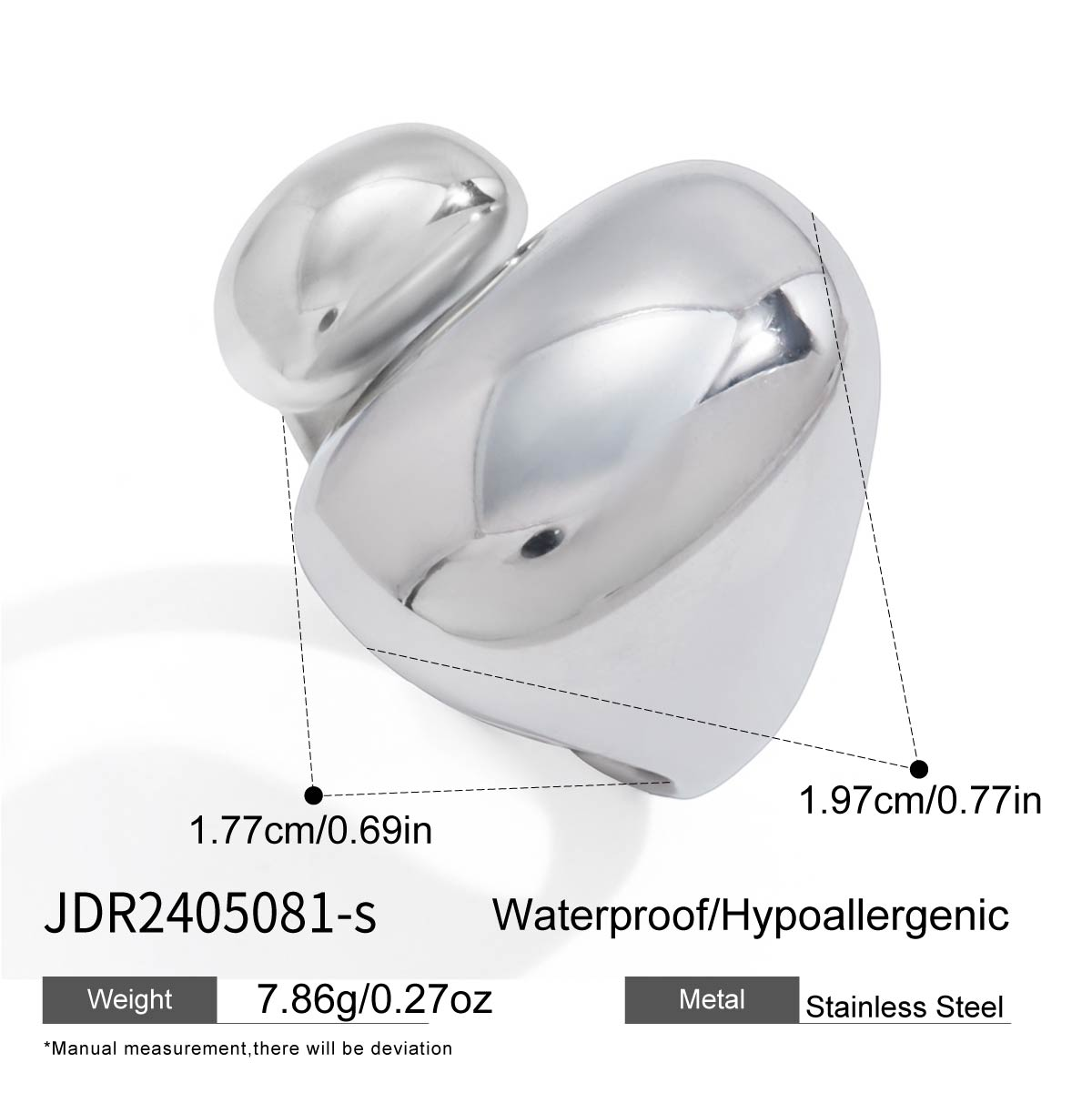 Bague en acier – BG2405081-S