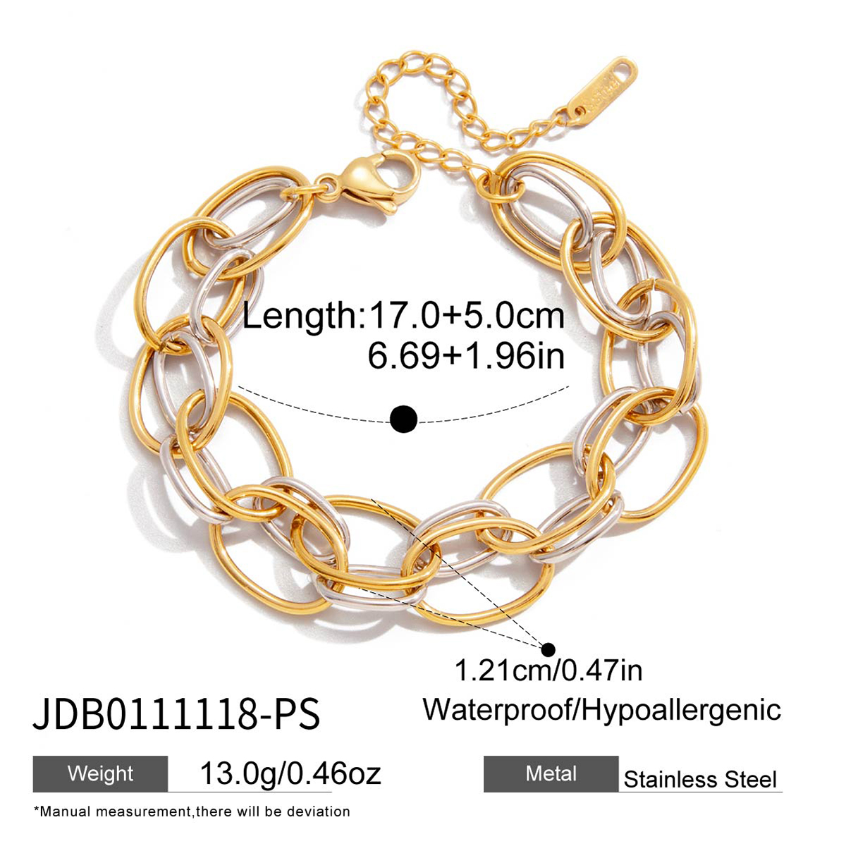 Bracelet en acier – BR0111118-PS
