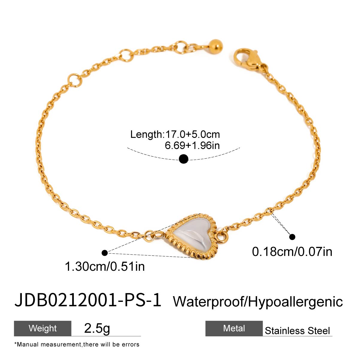 Bracelet en acier – BR0212001-PS-1