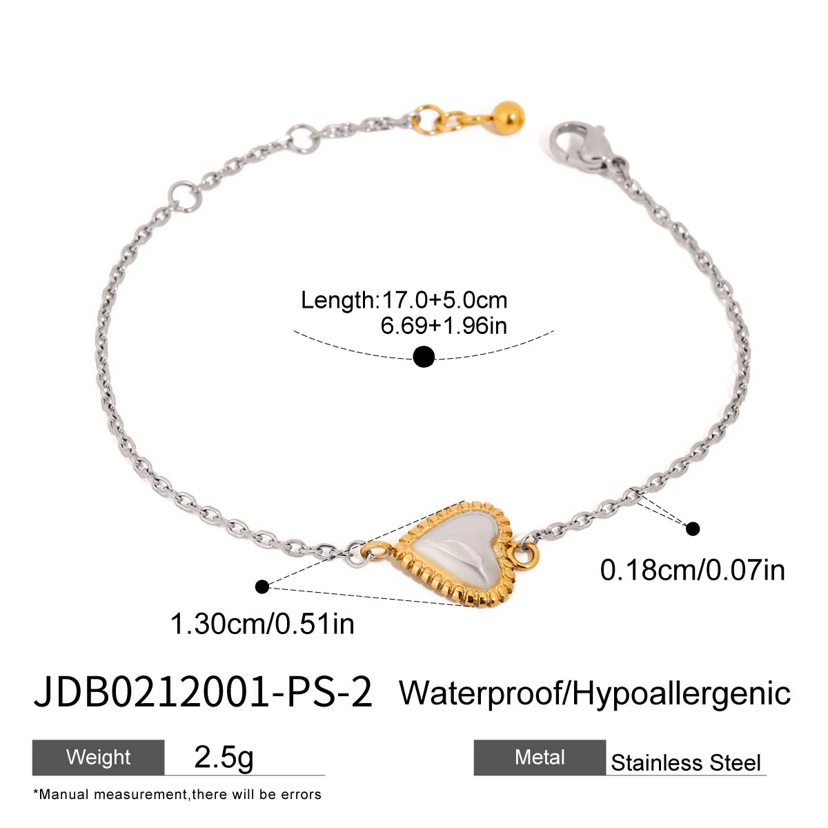 Bracelet en acier – BR0212001-PS-2