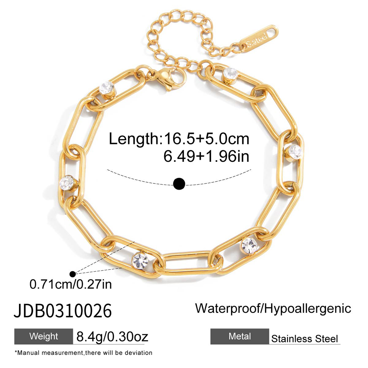 Bracelet en acier – BR0310026