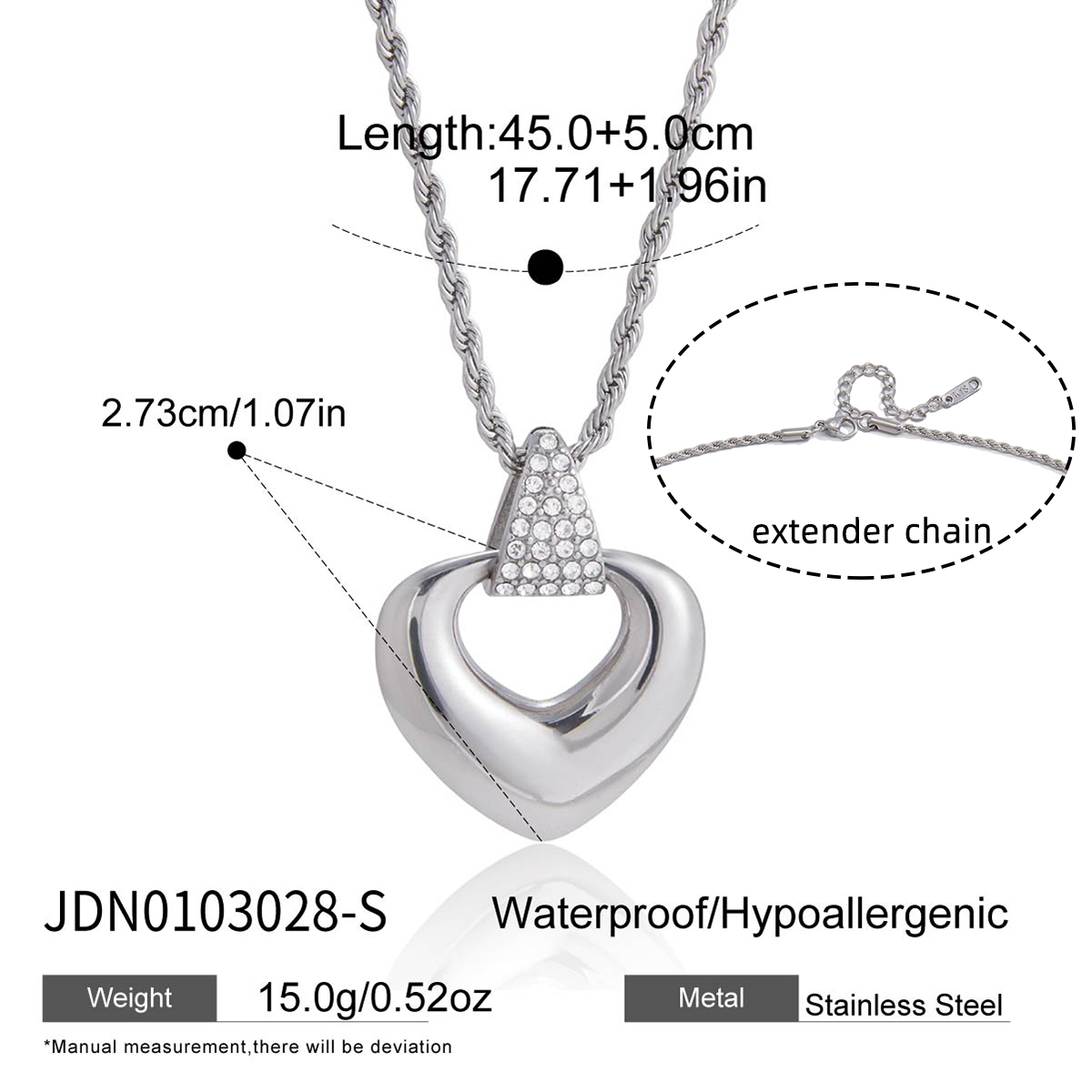 Collier en acier – COL0103028-S