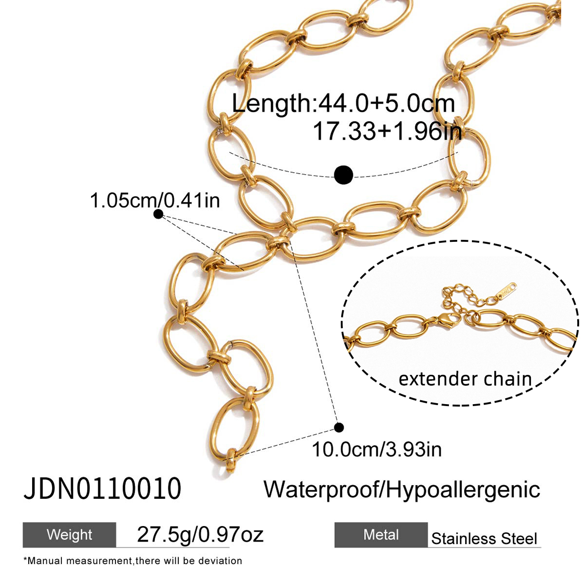 Collier en acier – COL0110010