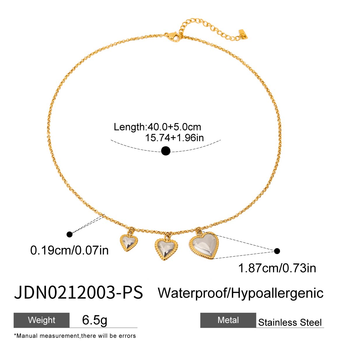 Collier en acier – COL0212003-PS