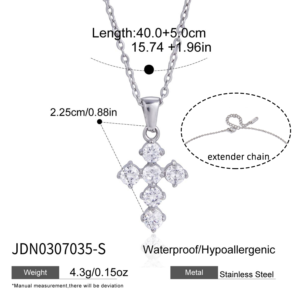 Collier en acier – COL0307035-S