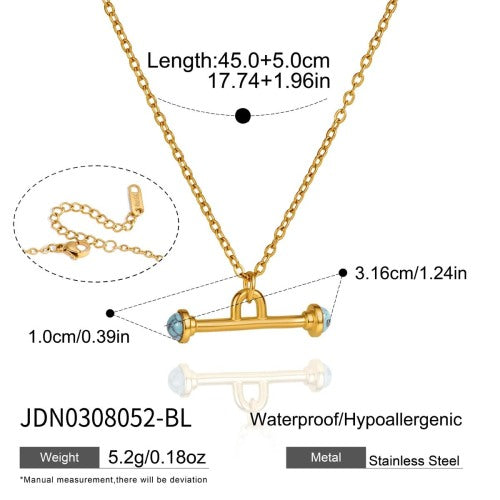 COLLIER ACIER REF COL0308052-BL