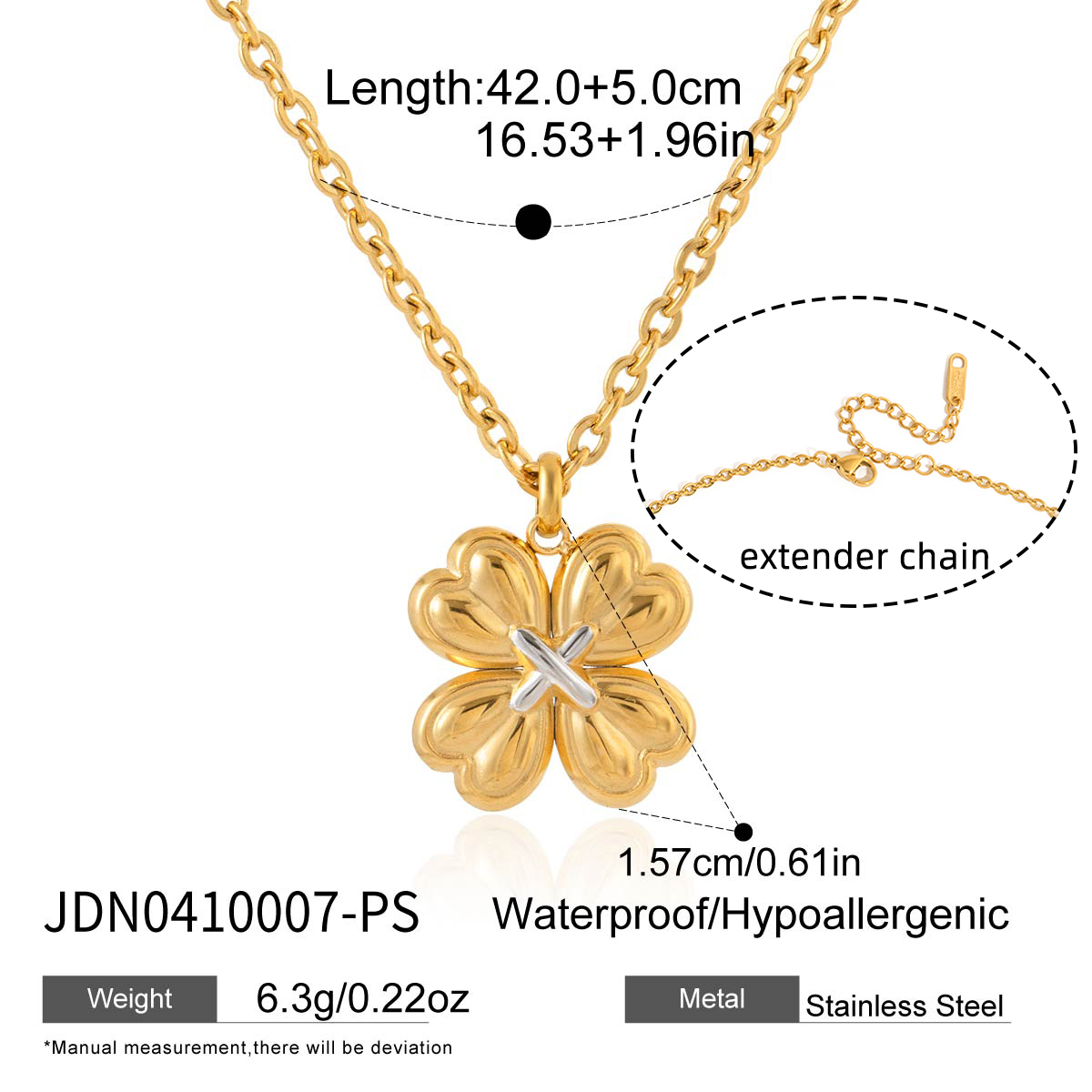 Collier en acier – COL0410007-PS