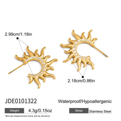 Boucles d’oreilles en acier – E0101322