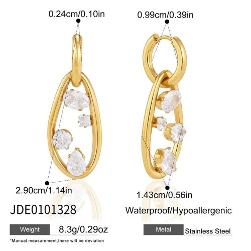 Boucles d’oreilles en acier – E0101328