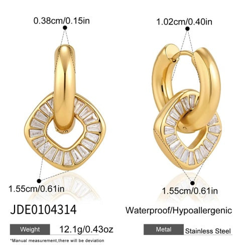 Boucles d’oreilles en acier – E0104314