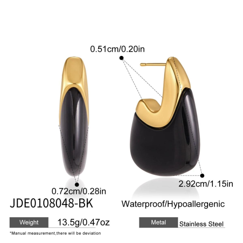 BOUCLES D’OREILLES ACIER REF E0108048-BK