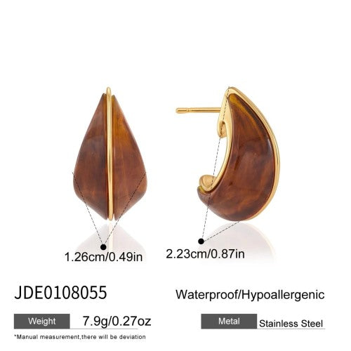 BOUCLES D’OREILLES ACIER REF E0108055