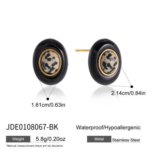 BOUCLES D’OREILLES ACIER REF E0108067-BK