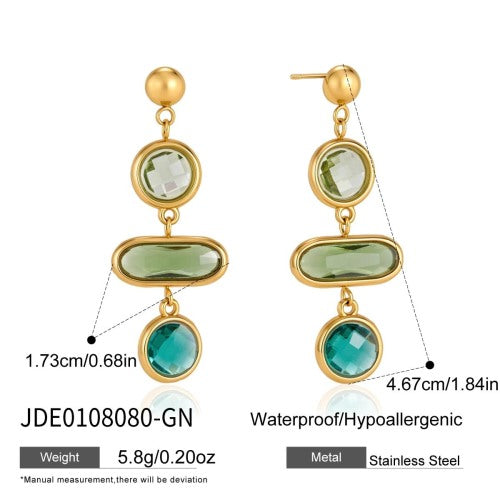 BOUCLES D’OREILLES ACIER REF E0108080-GN