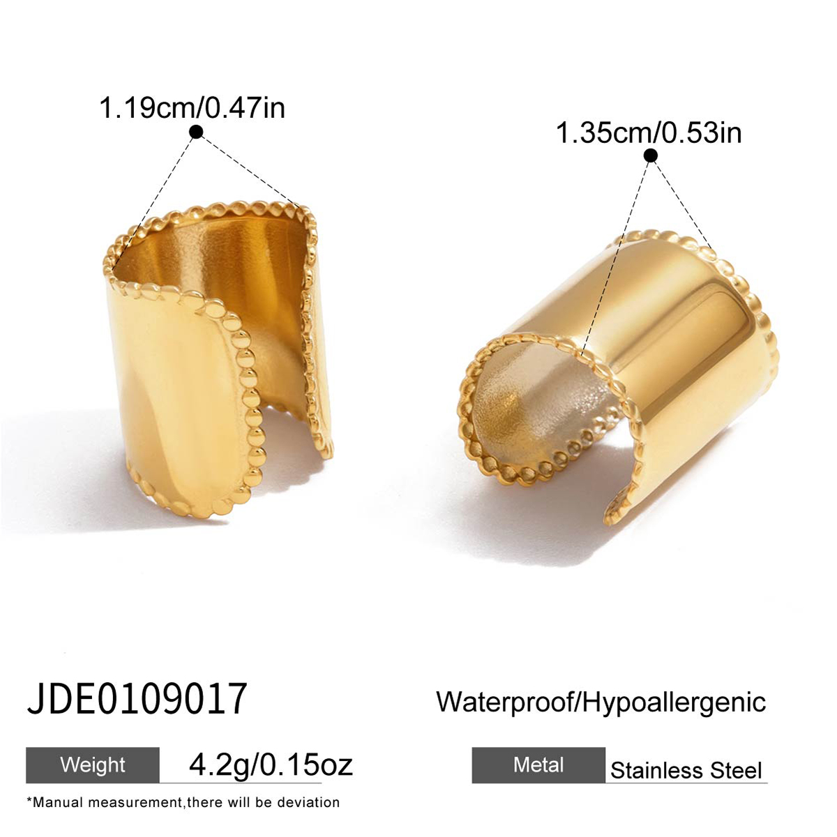 Boucles d’oreilles en acier – E0109017