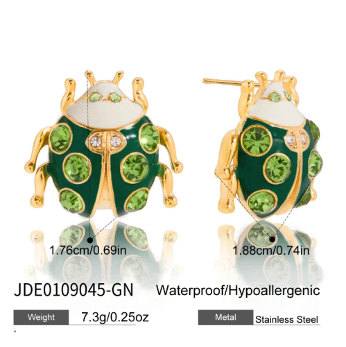 Boucles d’oreilles en acier – E0109045-GN