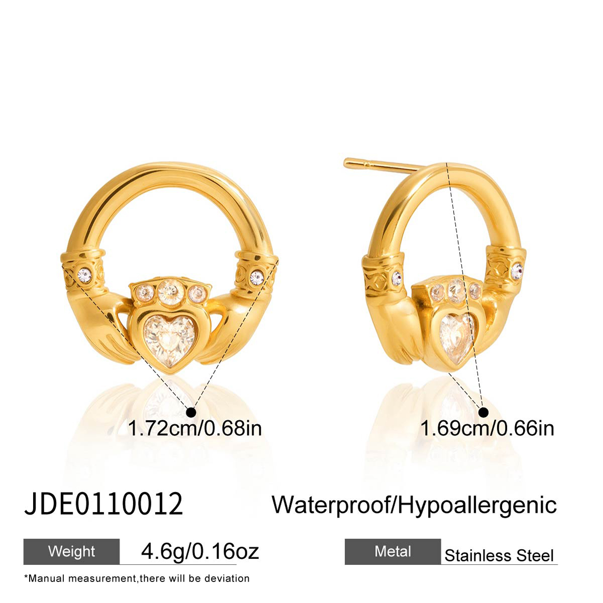 Boucles d’oreilles en acier – E0110012