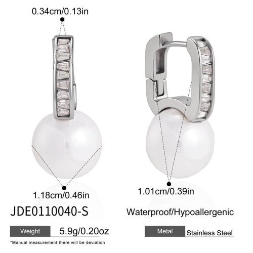 Boucles d’oreilles en acier – E0110040-S