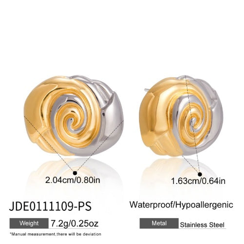 Boucles d’oreilles en acier – E0111109-PS
