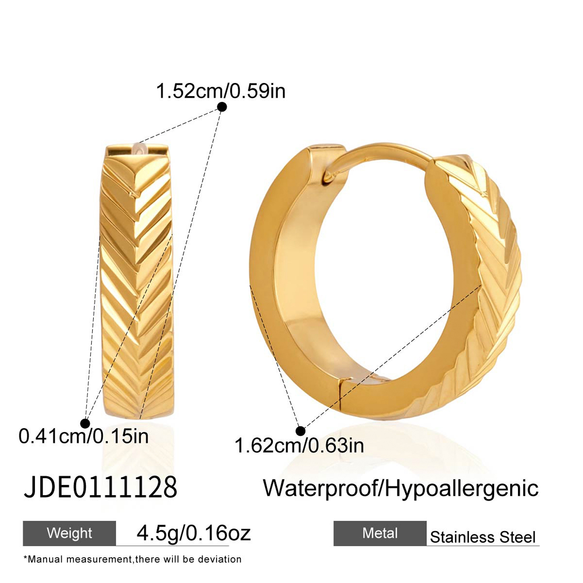 Boucles d’oreilles en acier – E0111128