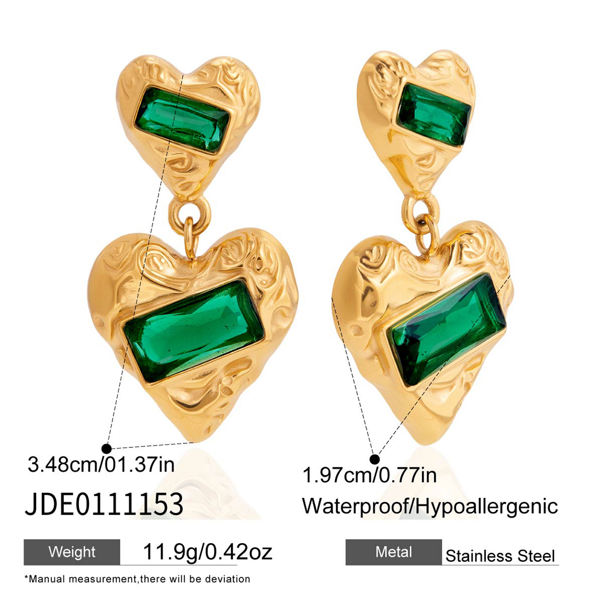 Boucles d’oreilles en acier – E0111153