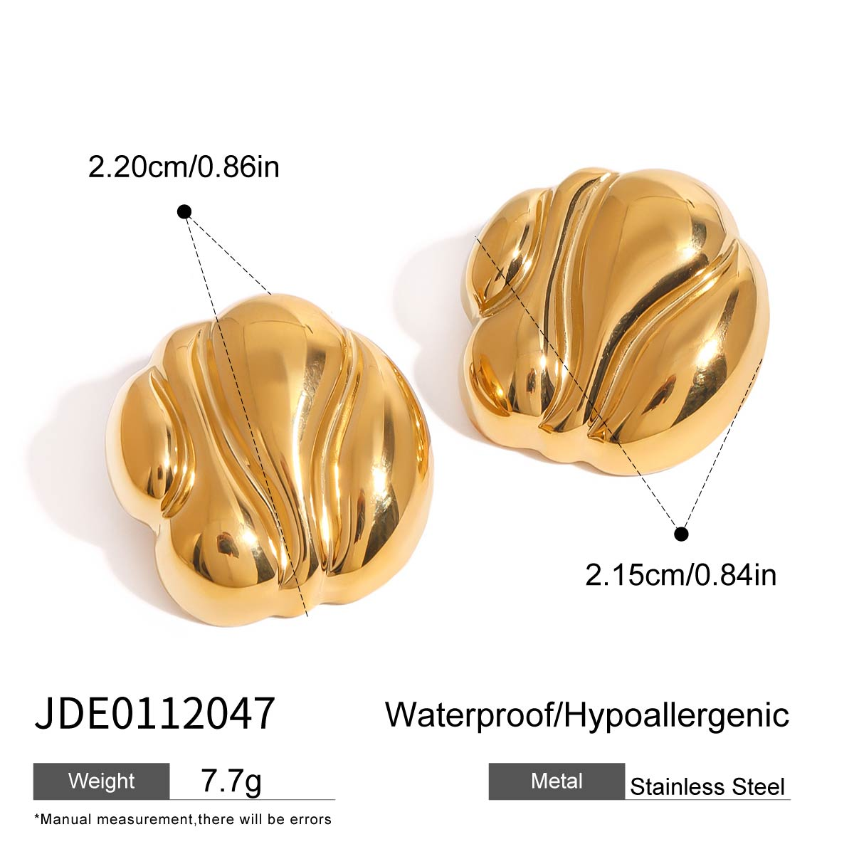 Boucles d’oreilles en acier – E0112047